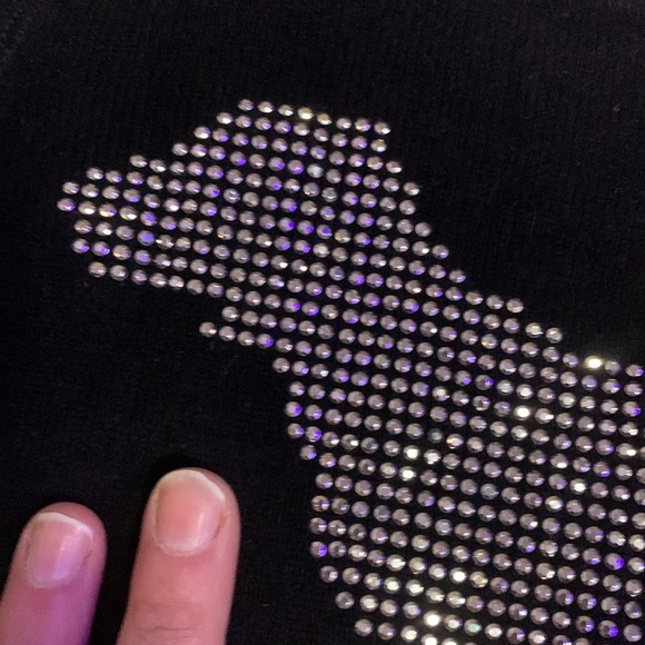 08” VS PINK BLING “PINK DOG” ; CASHMERE SWEATER (very rare and HTF) throwback! - Picture 5 of 5